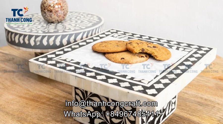 cake stand with square base