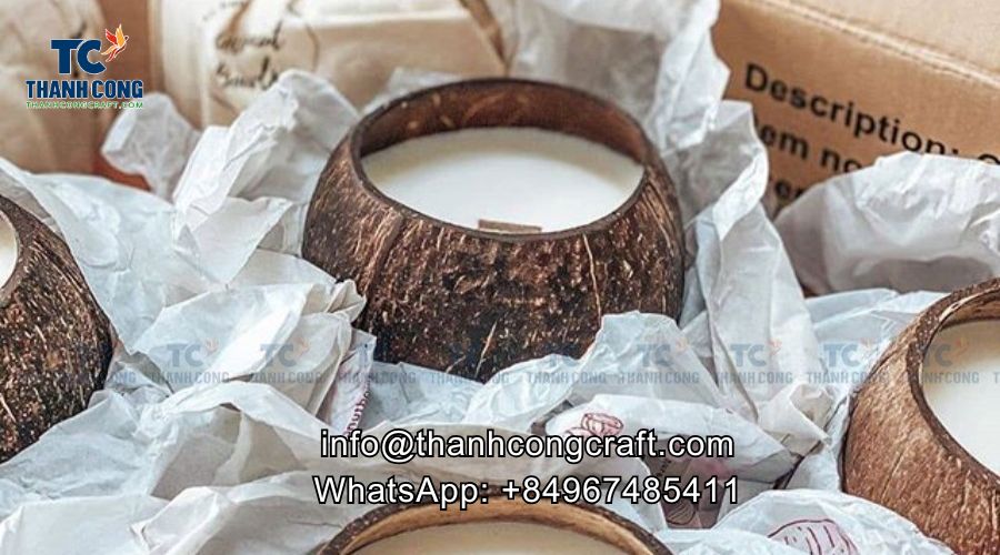 Bulk Coconut candles ready for import from Vietnam
