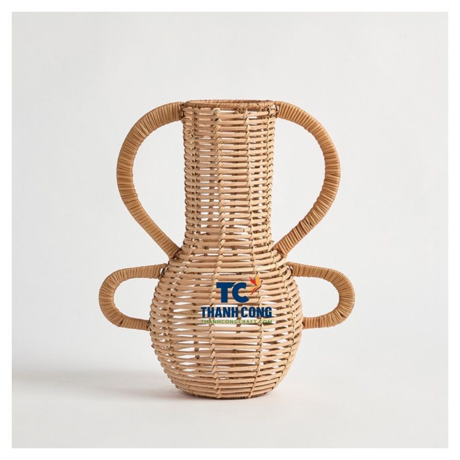 Rattan planter vase (11)