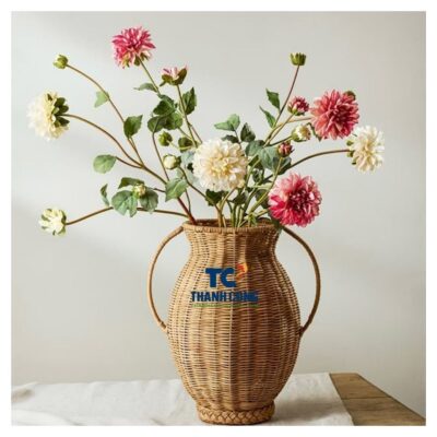 Rattan planter vase (12)
