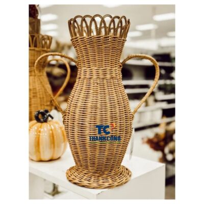 Rattan planter vase (13)