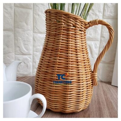 Rattan planter vase (14)