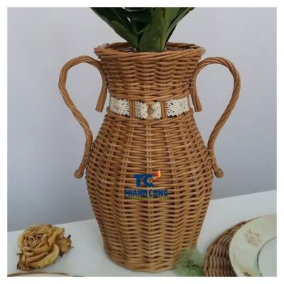 Rattan planter vase (15)