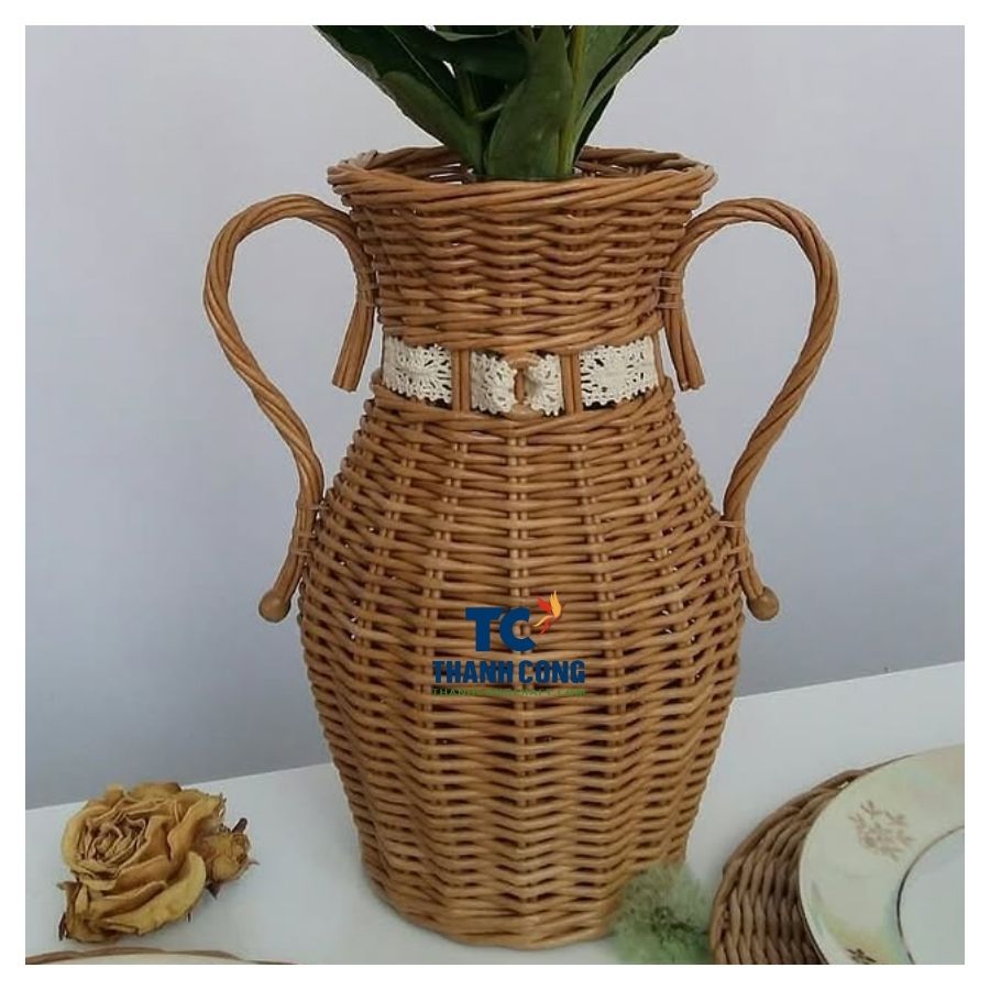 Rattan planter vase (15)