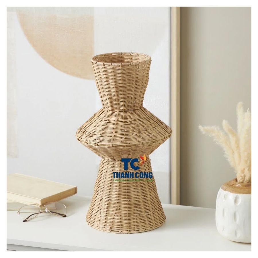 Rattan planter vase (18)