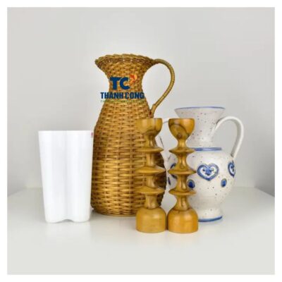 Rattan planter vase (20)