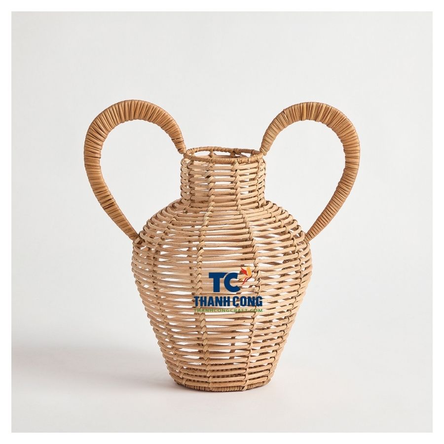 Rattan planter vase (3)