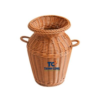 Rattan planter vase (4)