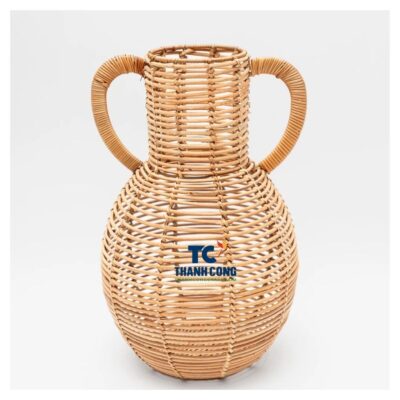 Rattan planter vase (6)
