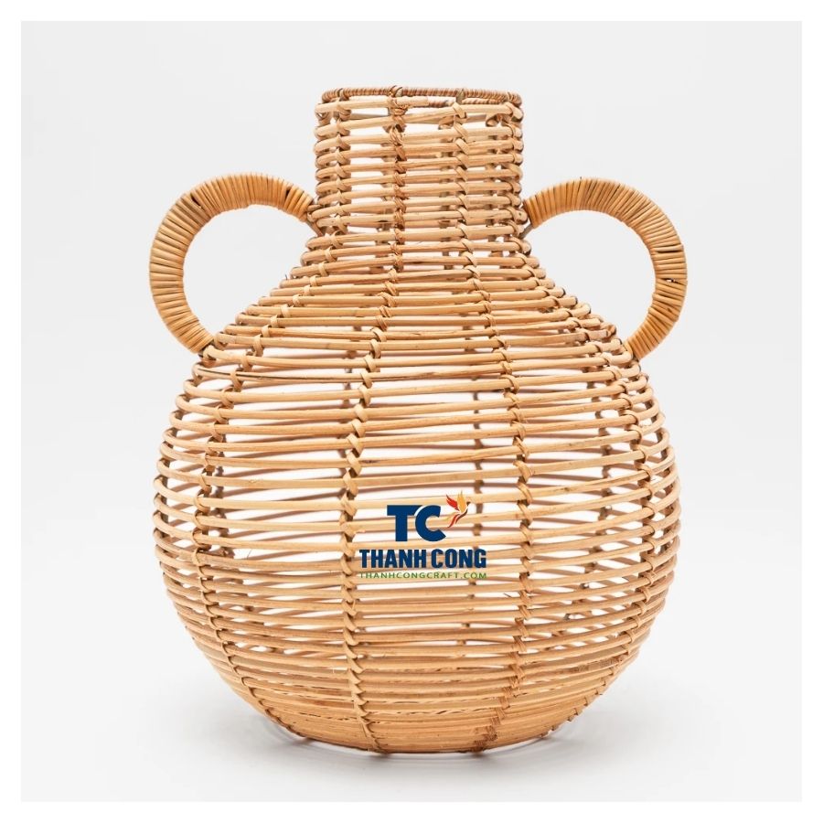 Rattan planter vase (7)