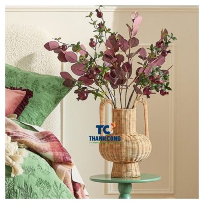 Rattan planter vase (9)