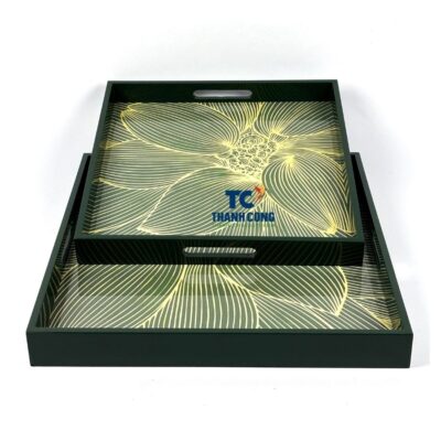 Handmade Lacquer Tray Wholesale For Luxury Retailers - TCLQT 08W