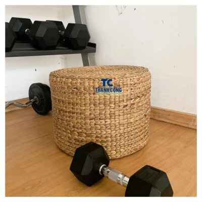 water hyacinth pouf (3)