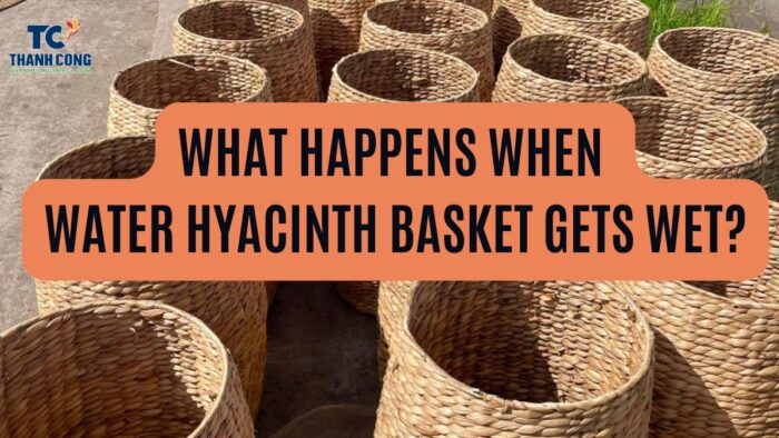 What Happens When Water Hyacinth Basket Gets Wet
