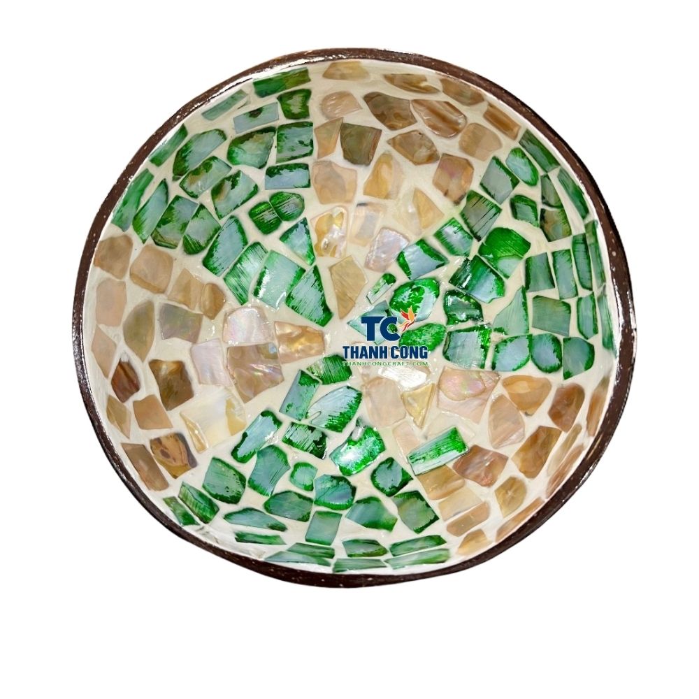 Fresh Mother of Pearl Coconut Bowl For Retail Gift Concepts - TCLCB 8974W