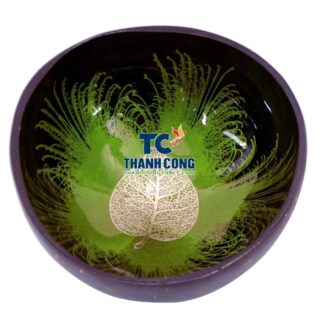 Luxury Lacquer Coconut Bowl Tenerife Food Serving - TCLCB 8723W