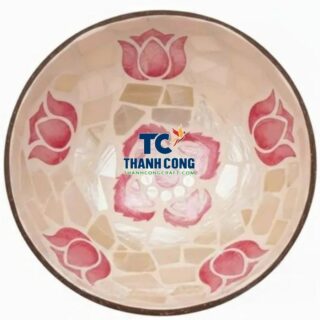 Sustainable Mother Of Pearl Coconut Bowl Bulk Order La Palma Resorts - TCMCB 8900W