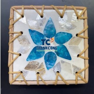 Stylish Mother Of Pearl Coaster Lanzarote Drink Use - TCRMC 8755