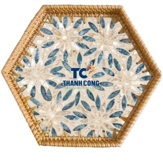 Stylish Mother Of Pearl Tray La Palma Bulk Order - TCRMT 8829W