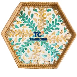 Rustic Mother Of Pearl Tray Lanzarote Bulk Deals - TCRMT 8831W