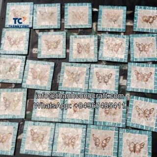 rattan mother of pearl coaster manufacturer - factory