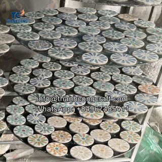 rattan mother of pearl coaster manufacturer - factory 4