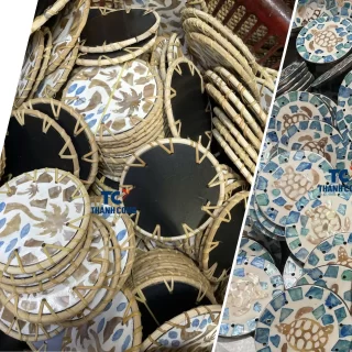 mother of pearl coaster wholesale