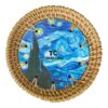 lacquered rattan coasters (1)