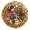 lacquered rattan coasters (5)