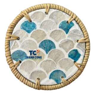 mother of pearl rattan coasters (1)