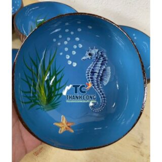 Best selling seahorse design coconut bowl, perfect ocean breath resort souvenir