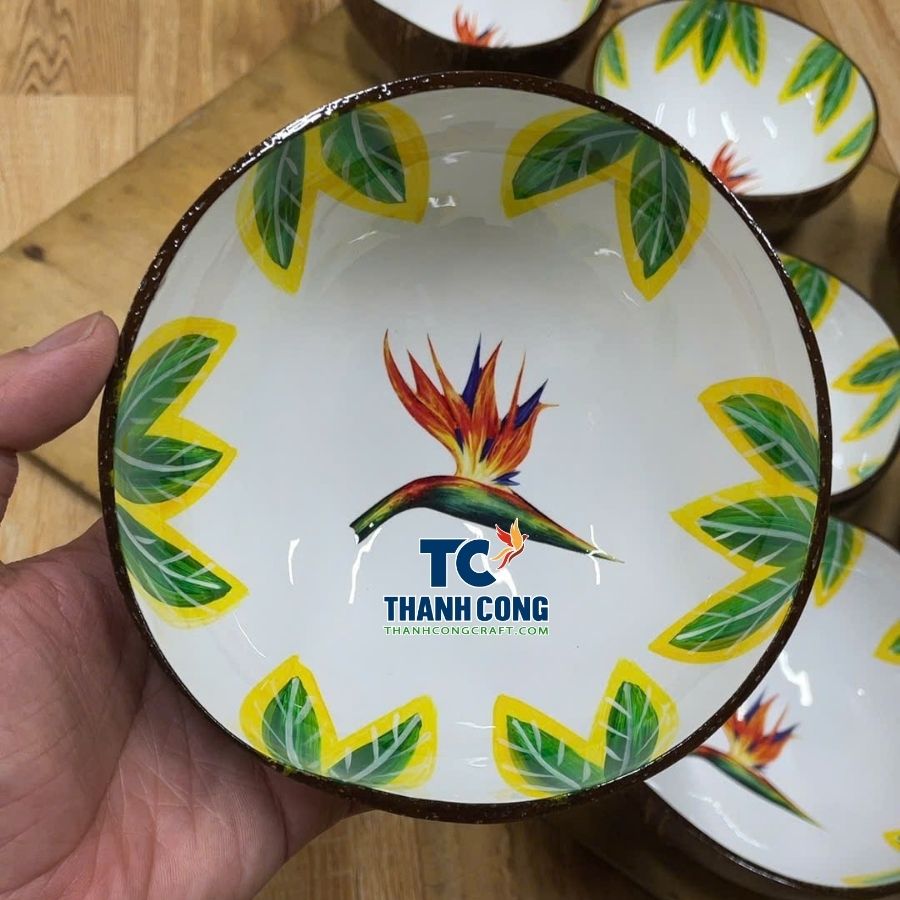 Bird of Paradise Flower Coconut Bowl Wholesale
