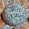 Bulk Blue Cracked Texture Lacquer Coconut Bowls – TCMCB 8656W