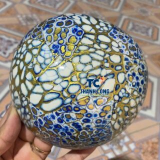 Bulk Blue Speckled Eggshell Coconut Shell Bowls – TCMCB 8654W