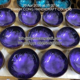 Eco Friendly Purple Coconut Bowls Wholesale Distributors Vietnam