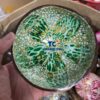 Emerald Green Crackle Coconut Bowl Eco Friendly Tableware Wholesale