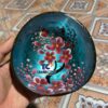 Hand Painted Tropical Flower Coconut Bowl Tourist Attraction Merchandise