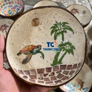 Handcrafted Sea Turtle Coconut Bowl Bulk Supply
