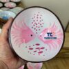 Handcrafted pink fish lacquer coconut bowl from Vietnam best selling souvenir item