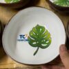 Monstera Leaf Lacquer Coconut Bowl Wholesale