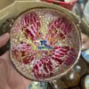 Red Crackle Lacquer Coconut Bowl Sustainable Tableware Wholesale