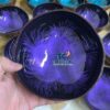 Vibrant Purple Lacquer Coconut Bowl Popular Island Souvenir
