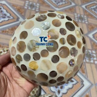 Wholesale Round Discs Mother of Pearl Coconut Bowls Vietnam Supplier – TCMCB 8657W